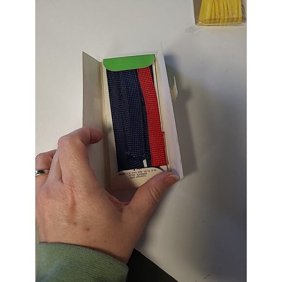 Lot of 7 NEW Vintage Wrights + 1 Talon Bias Tape Maxi Piping Blue White Yellow - Picture 10 of 10